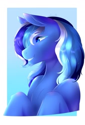 Size: 1636x2401 | Tagged: safe, artist:mantequiademani, imported from derpibooru, oc, oc only, earth pony, pony, bust, gradient background, portrait, solo