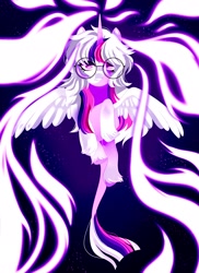 Size: 1490x2048 | Tagged: safe, artist:irusumau, imported from derpibooru, oc, oc only, alicorn, pony, solo