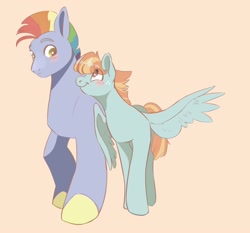 Size: 1818x1692 | Tagged: safe, artist:mayugraffiti, imported from derpibooru, bow hothoof, windy whistles, female, male, shipping, straight, windyhoof
