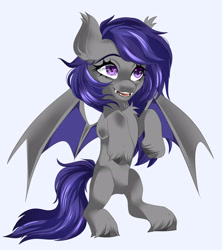 Size: 3136x3539 | Tagged: safe, artist:irusumau, imported from derpibooru, oc, oc only, bat pony, pony, simple background, solo