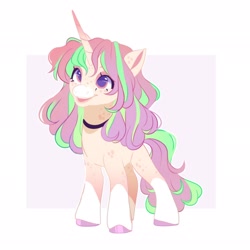 Size: 2048x2048 | Tagged: safe, artist:irusumau, imported from derpibooru, oc, oc only, pony, unicorn, solo