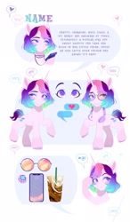 Size: 1198x2048 | Tagged: safe, artist:irusumau, imported from derpibooru, oc, oc only, pony, unicorn, reference sheet, solo