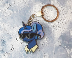 Size: 904x723 | Tagged: safe, artist:made_by_franch, imported from derpibooru, princess luna, alicorn, craft, handmade, keychain, solo