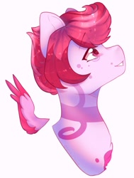 Size: 831x1100 | Tagged: safe, artist:cofiiclouds, imported from derpibooru, oc, oc only, pegasus, pony, bust, solo