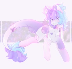 Size: 1161x1100 | Tagged: safe, artist:cofiiclouds, imported from derpibooru, oc, oc only, pony, unicorn, butterfly wings, clothes, long tail, palindrome get, socks, solo, tail, wings