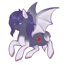 Size: 600x600 | Tagged: safe, artist:cloudbrownie, imported from derpibooru, oc, oc only, oc:cherryclaw, bat pony, bat pony oc, looking at you, simple background, solo, spread wings, transparent background, wings