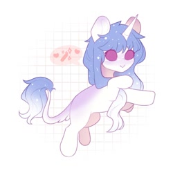 Size: 1000x1000 | Tagged: safe, artist:cofiiclouds, imported from derpibooru, oc, oc only, pony, unicorn, chibi, simple background, solo, white background