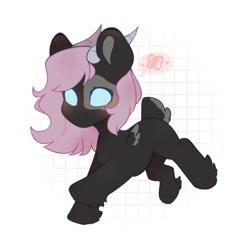 Size: 1000x1000 | Tagged: safe, artist:cofiiclouds, imported from derpibooru, oc, oc only, earth pony, pony, chibi, simple background, solo, white background