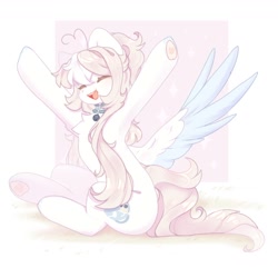 Size: 1300x1300 | Tagged: safe, artist:cofiiclouds, imported from derpibooru, oc, oc only, oc:glassy mind, pegasus, pony, solo