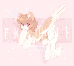 Size: 1892x1688 | Tagged: safe, artist:cofiiclouds, imported from derpibooru, oc, oc only, pegasus, pony, pink background, simple background, solo