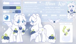 Size: 2048x1195 | Tagged: safe, artist:cofiiclouds, imported from derpibooru, oc, oc only, oc:afina rye, bat pony, pony, reference sheet