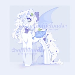 Size: 2000x2000 | Tagged: safe, artist:cofiiclouds, imported from derpibooru, oc, oc only, bat pony, pony, solo