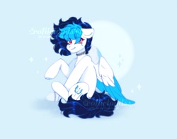 Size: 2449x1924 | Tagged: safe, artist:cofiiclouds, imported from derpibooru, oc, oc only, pegasus, pony, simple background, solo