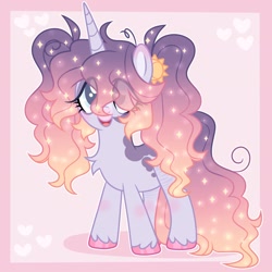 Size: 2048x2048 | Tagged: safe, artist:moonydropps, imported from derpibooru, oc, oc only, pony, unicorn, ears, hair, horn, mane, tail
