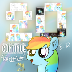 Size: 1080x1080 | Tagged: safe, artist:everydaydashie, imported from derpibooru, rainbow dash, pegasus, pony, atg 2022, female, newbie artist training grounds, solo