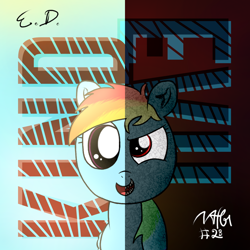 Size: 1080x1080 | Tagged: safe, artist:everydaydashie, imported from derpibooru, rainbow dash, pegasus, pony, atg 2022, female, newbie artist training grounds, solo