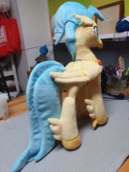 Size: 960x1280 | Tagged: safe, artist:melodisde, imported from derpibooru, princess skystar, classical hippogriff, hippogriff, my little pony: the movie, beak, female, irl, photo, plushie, solo, standing