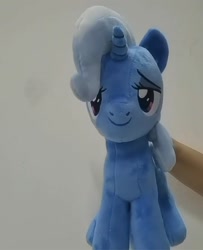 Size: 1170x1440 | Tagged: safe, artist:symbiotestudios, imported from derpibooru, trixie, pony, unicorn, female, horn, i can't believe it's not nekokevin, irl, mare, official, photo, plushie, smiling, solo