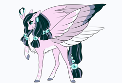 Size: 1280x876 | Tagged: safe, artist:animalstamp, imported from derpibooru, oc, alicorn, four wings, multiple wings, solo, wings