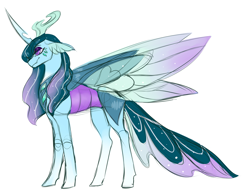 Size: 1280x989 | Tagged: safe, artist:animalstamp, imported from derpibooru, queen chrysalis, changedling, changeling, purified chrysalis, sketch, solo