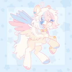 Size: 2000x2000 | Tagged: safe, artist:dreamyveon_, imported from derpibooru, oc, oc only, pegasus, pony, female, mare, solo, spread wings, wings