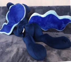 Size: 2048x1789 | Tagged: safe, artist:mdcraft10, imported from derpibooru, princess luna, alicorn, pony, female, folded wings, horn, irl, lying down, mare, photo, plushie, prone, solo, wings