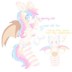 Size: 1500x1500 | Tagged: safe, artist:dreamyveon_, imported from derpibooru, oc, bat pony, pony, clothes, simple background, socks, solo, striped socks, white background