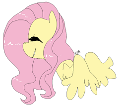 Size: 712x628 | Tagged: safe, artist:chandelurres, imported from derpibooru, fluttershy, pegasus, pony, female, mare, simple background, solo