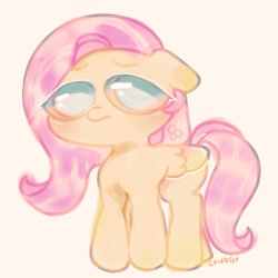 Size: 2048x2048 | Tagged: safe, artist:cfudgy, imported from derpibooru, fluttershy, pegasus, pony, female, simple background, solo