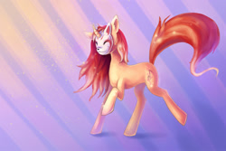 Size: 990x660 | Tagged: safe, artist:elunian, imported from derpibooru, oc, oc only, pony, unicorn, art trade, crepuscular rays, female, fox mask, mare, starry background, wavy mane