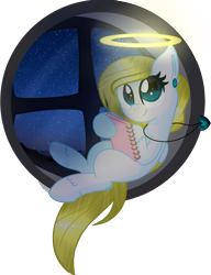 Size: 1444x1876 | Tagged: safe, artist:angellightyt, imported from derpibooru, oc, oc only, oc:angel light, pegasus, pony, base used, ear piercing, female, halo, jewelry, mare, necklace, piercing, simple background, smiling, solo, transparent background