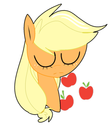 Size: 941x1081 | Tagged: safe, artist:chandelurres, imported from derpibooru, applejack, earth pony, pony, female, mare, simple background, solo, transparent background