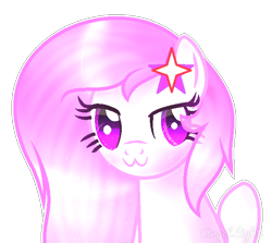 Size: 628x561 | Tagged: safe, artist:angellightyt, imported from derpibooru, oc, oc only, pegasus, pony, :3, bust, eyelashes, female, hairclip, mare, pegasus oc, simple background, solo, transparent background