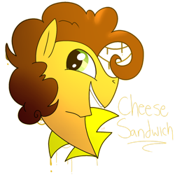 Size: 1024x1024 | Tagged: safe, artist:chandelurres, imported from derpibooru, cheese sandwich, pony, bust, male, simple background, solo, stallion, transparent background