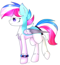 Size: 819x883 | Tagged: safe, artist:angellightyt, imported from derpibooru, oc, oc only, pegasus, pony, bracelet, chest fluff, female, jewelry, mare, pegasus oc, simple background, smiling, solo, transparent background, wings