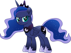 Size: 9970x7514 | Tagged: safe, artist:lincolnbrewsterfan, derpibooru exclusive, imported from derpibooru, part of a set, princess luna, alicorn, pony, derpibooru, series:apri(luna) fools!, my little pony: the movie, .svg available, absurd resolution, april fools, april fools 2023, blue eyes, blue mane, blue tail, clothes, colored pupils, crown, cyan eyes, determination, determined, determined face, determined look, determined smile, ethereal mane, ethereal tail, female, flowing mane, flowing tail, folded wings, horn, inkscape, jewelry, long horn, long mane, long tail, looking at you, mare, meta, moon, movie accurate, part of a series, peytral, regalia, shoes, simple background, smiling, smiling at you, solo, standing, svg, tail, teal eyes, transparent background, vector, wings