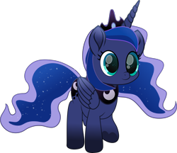 Size: 5056x4360 | Tagged: safe, artist:lincolnbrewsterfan, derpibooru exclusive, imported from derpibooru, part of a set, princess luna, alicorn, pony, derpibooru, series:apri(luna) fools!, my little pony: the movie, .svg available, absurd resolution, adorable face, april fools, april fools 2023, big eyes, blue eyes, blue mane, blue tail, clothes, colored pupils, crown, cute, cute face, cute smile, cuteness overload, cyan eyes, daaaaaaaaaaaw, ethereal mane, ethereal tail, female, filly, flowing mane, flowing tail, foal, folded wings, hoof heart, horn, inkscape, jewelry, long horn, long mane, long tail, looking at something, looking at you, mare, meta, moon, movie accurate, part of a series, peytral, regalia, simple background, smiling, solo, standing, svg, tail, teal eyes, transparent background, trotting, underhoof, vector, walking, weapons-grade cute, wings, woona, younger