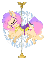 Size: 800x1000 | Tagged: safe, artist:gummysharkcircus, imported from derpibooru, oc, oc only, oc:ash, carousel, simple background, solo, transparent background