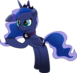 Size: 7106x6710 | Tagged: safe, artist:lincolnbrewsterfan, derpibooru exclusive, imported from derpibooru, part of a set, princess luna, alicorn, pony, derpibooru, series:apri(luna) fools!, my little pony: the movie, .svg available, absurd resolution, april fools, april fools 2023, bipedal, bipedal leaning, blue eyes, blue mane, blue tail, clothes, colored pupils, crown, cyan eyes, ethereal mane, ethereal tail, eyeshadow, female, flowing mane, flowing tail, folded wings, highlights, hoof heart, horn, inkscape, inverted mouth, jewelry, leaning, long horn, long mane, long tail, looking at something, makeup, mare, meta, moon, movie accurate, part of a series, peytral, regalia, simple background, smiling, solo, standing, svg, tail, teal eyes, transparent background, underhoof, vector, wings