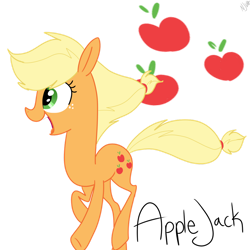 Size: 1024x1024 | Tagged: safe, artist:chandelurres, imported from derpibooru, applejack, earth pony, pony, female, mare, missing accessory, simple background, solo, transparent background