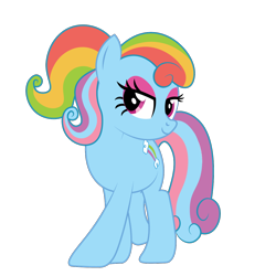 Size: 1200x1200 | Tagged: safe, artist:prixy05, imported from derpibooru, rainbow dash (g3), earth pony, pony, g3, g3 to g4, g4, generation leap, simple background, solo, transparent background, vector