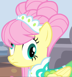 Size: 1006x1076 | Tagged: safe, imported from derpibooru, screencap, fluttershy, pegasus, pony, green isn't your color, season 1, cropped, derp, female, frown, mare, modelshy, solo