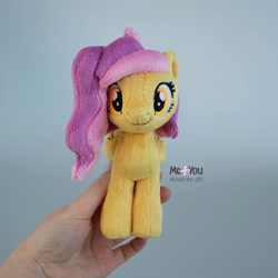 Size: 1600x1600 | Tagged: safe, artist:meplushyou, imported from derpibooru, oc, oc only, pegasus, pony, commission, female, folded wings, happy, irl, mare, photo, plushie, smiling, standing, wings