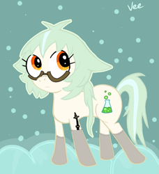 Size: 913x1000 | Tagged: safe, artist:empressvee, imported from derpibooru, earth pony, pony, clothes, genshin impact, glasses, ponified, socks, sucrose (genshin impact)