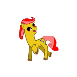 Size: 600x600 | Tagged: safe, artist:redholm, imported from derpibooru, oc, oc only, oc:quick tap, earth pony, pony, female, mare, simple background, white background
