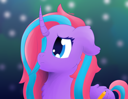 Size: 4500x3500 | Tagged: safe, artist:backgroundpony#f352, imported from derpibooru, oc, oc only, pony, unicorn, eyes open, female, frown, hair over one eye, horn, mare, solo