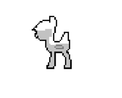 Size: 1000x802 | Tagged: artist needed, safe, imported from derpibooru, oc, oc only, oc:droner, original species, plane pony, pony, looking to the left, minimalist, no eyes, pixel art, plane, side view, simple background, solo, white background