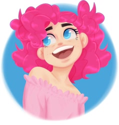 Size: 1218x1280 | Tagged: safe, artist:fluterloo, imported from derpibooru, pinkie pie, human, bust, female, humanized, looking offscreen, open mouth, simple background, smiling, solo, uvula