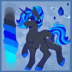 Size: 1440x1440 | Tagged: safe, artist:_candypone_, imported from derpibooru, oc, oc only, pony, unicorn, looking at you, raised hoof, reference sheet, solo