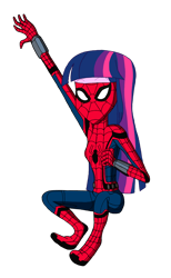 Size: 1024x1664 | Tagged: safe, artist:renthegodofhumor, imported from derpibooru, twilight sparkle, human, equestria girls, clothes, cosplay, costume, marvel, spider-man